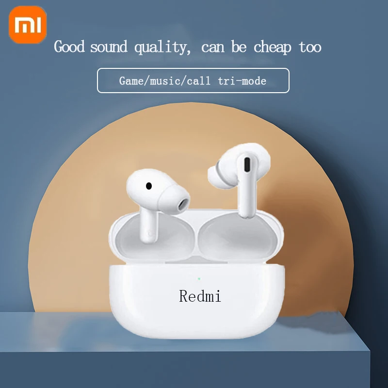 Xiaomi słuchawki bezprzewodowe, douszne, radio HiFi, Bluetooth, redukcja szumów, zestaw słuchawkowy do gier sportowych.