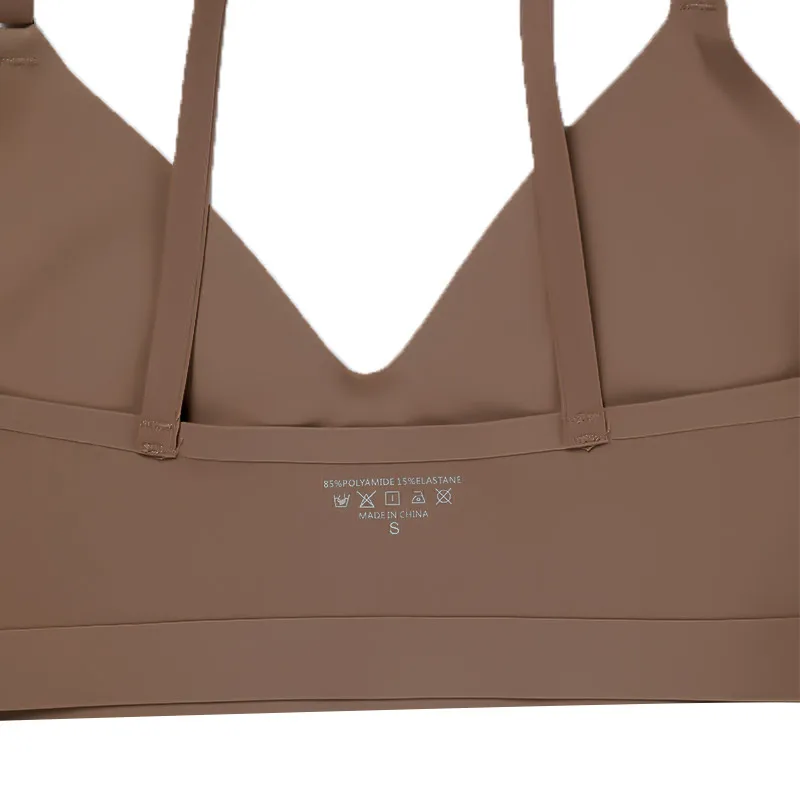 Vendita calda di alta qualità ultimo Design taglia usa eleganti reggiseni Wireless senza cuciture in seta di ghiaccio solido e Set di biancheria intima da donna