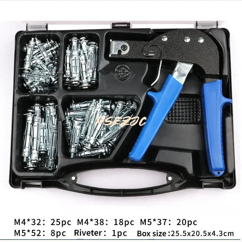 Manual Rivet Gun Rivet Hollow for M4M5 Rivet Wall Gypsum Board Pull Rod Gun Tool Installation and Fixation Artifact