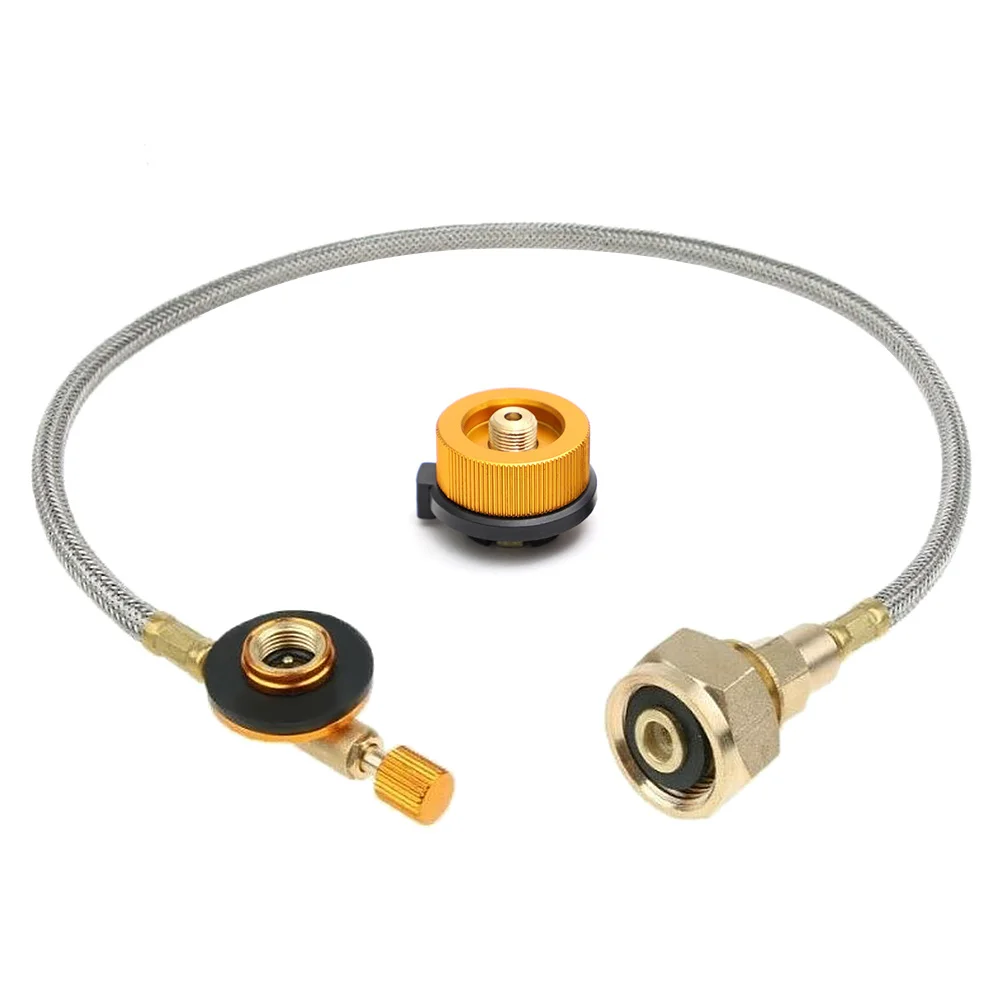 Outdoor Camping Gasherd Propan Nachfülladapter Zylinder Konverter Fülltank Koppler Zubehör