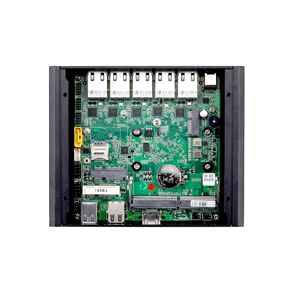 Qotom Mini PC 5 * I226-V B3 2.5G Lan N4000 J4125 Pfsense Firewall Router Mini PC Q750G5