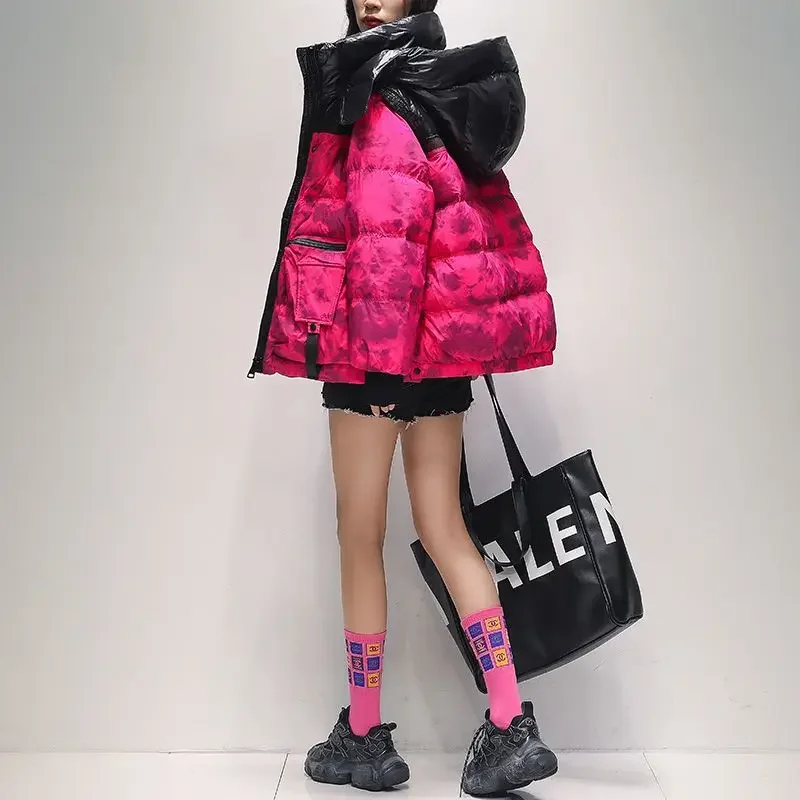 Frauen Unten Jacke Parkas Winter Mäntel Jacken Mit Kapuze Mantel Warm Koreanische Mode Lose Neue