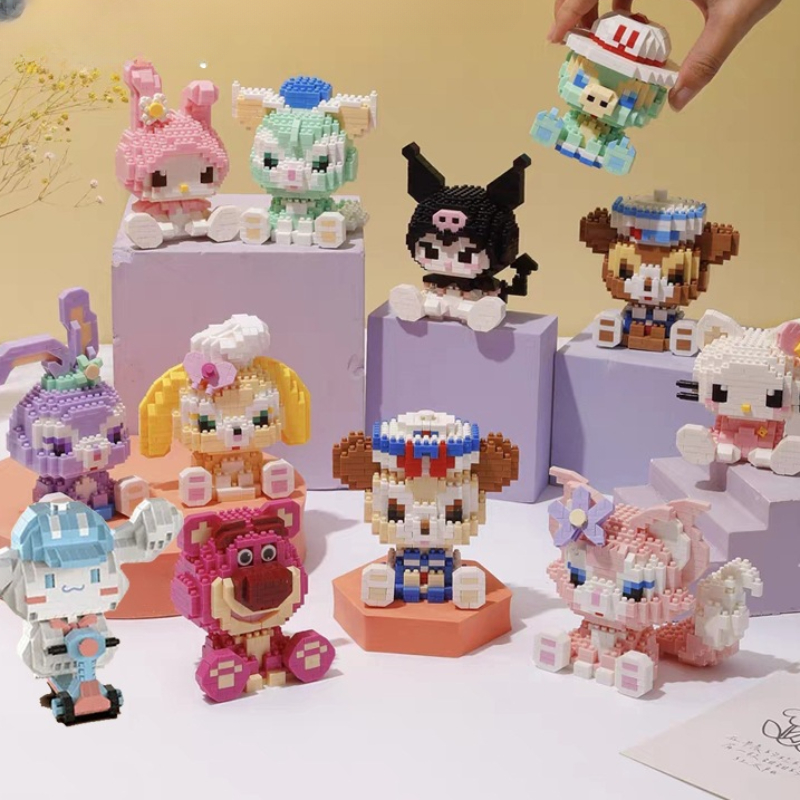 ディズニー 108 スタイルステッチリナベルステラルービルディングブロックプリンセス漫画フィギュアレンガ子供の組立おもちゃモデルギフト