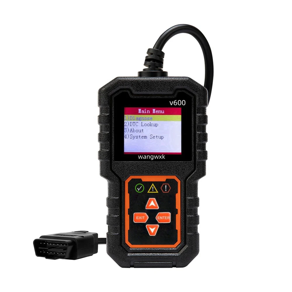 Instrumento de diagnóstico de fallas de coche, herramientas de escaneo de diagnóstico de códigos de fallas claros Obd2, versión Universal, 1 unidad