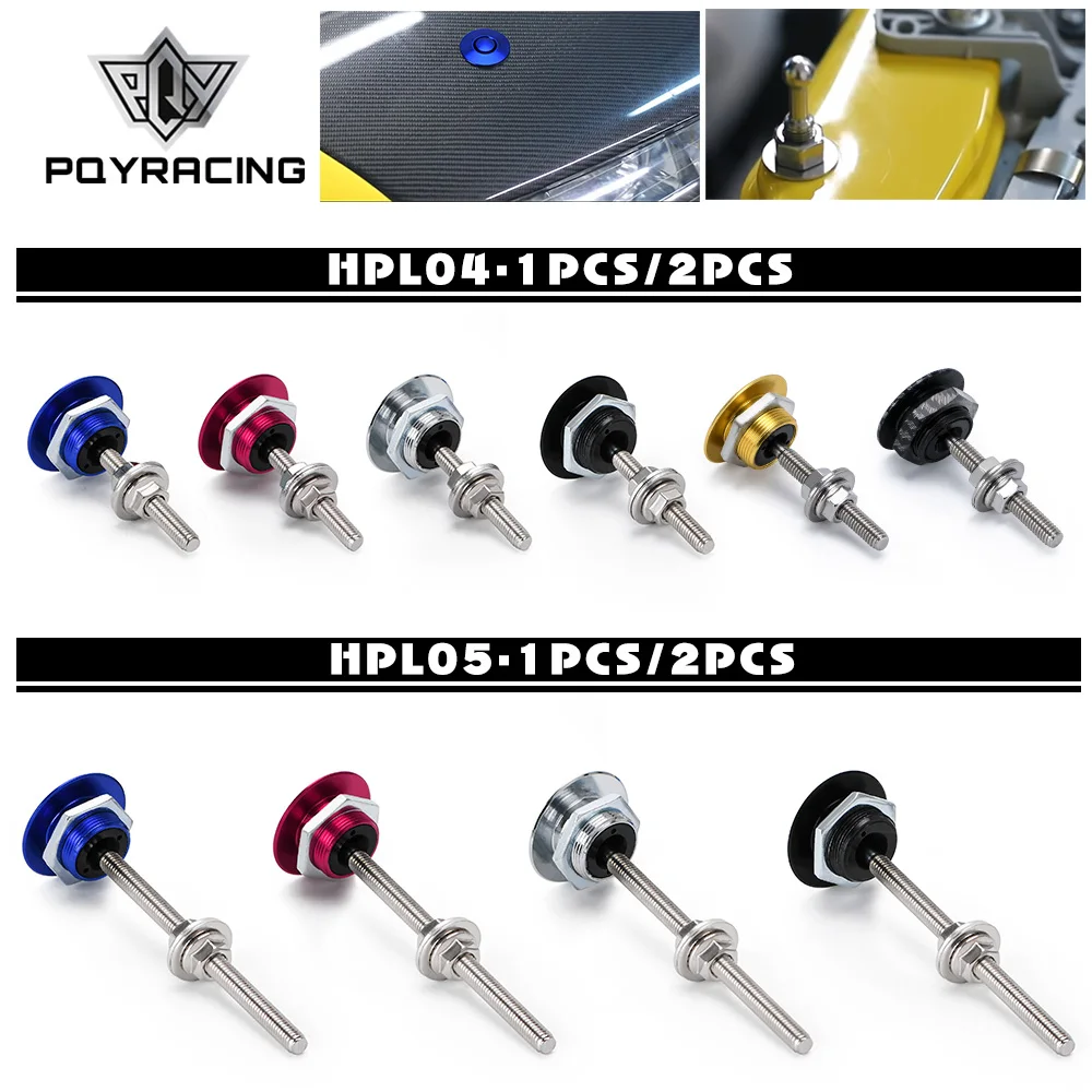 Kit de Clip de bloqueo de capó de palanquilla de Estilo Universal, 1,25 ", pines rápidos para BMW, ect, coche, PQY-HPL04/05