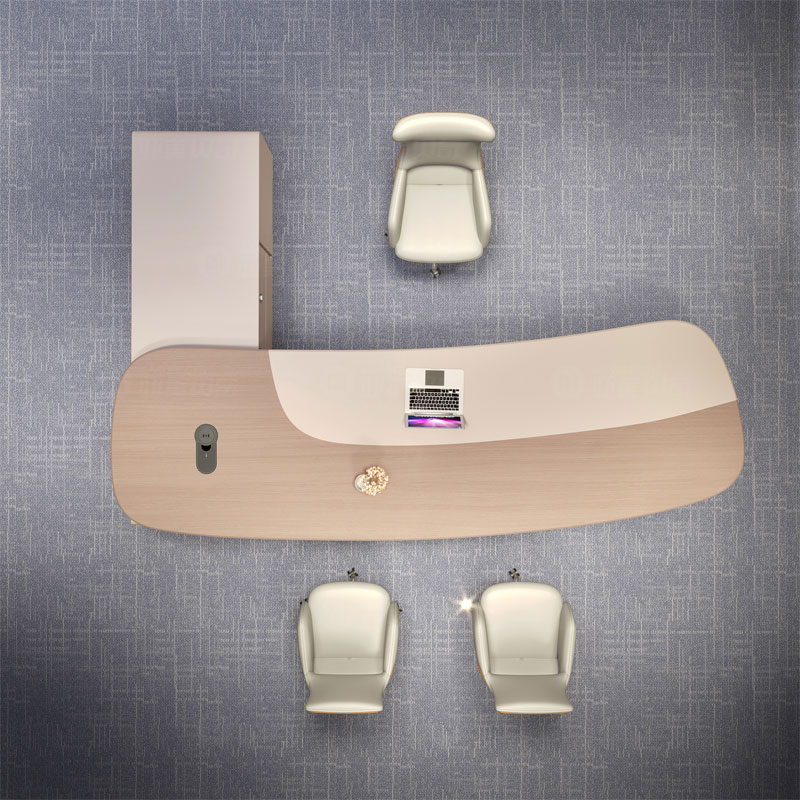 Chefe mesa de escritório executiva combinação de canto minimalista mesas de computador de madeira leitura recepção escritorio móveis de escritório