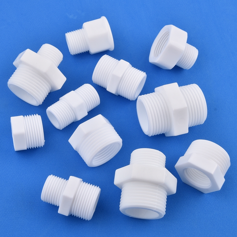 Conector de casquillo de junta reductor de rosca macho/hembra, accesorios de tubería de agua para riego de jardín, junta de pezón para tanque de acuario, 1/2 ", 3/4", 1"