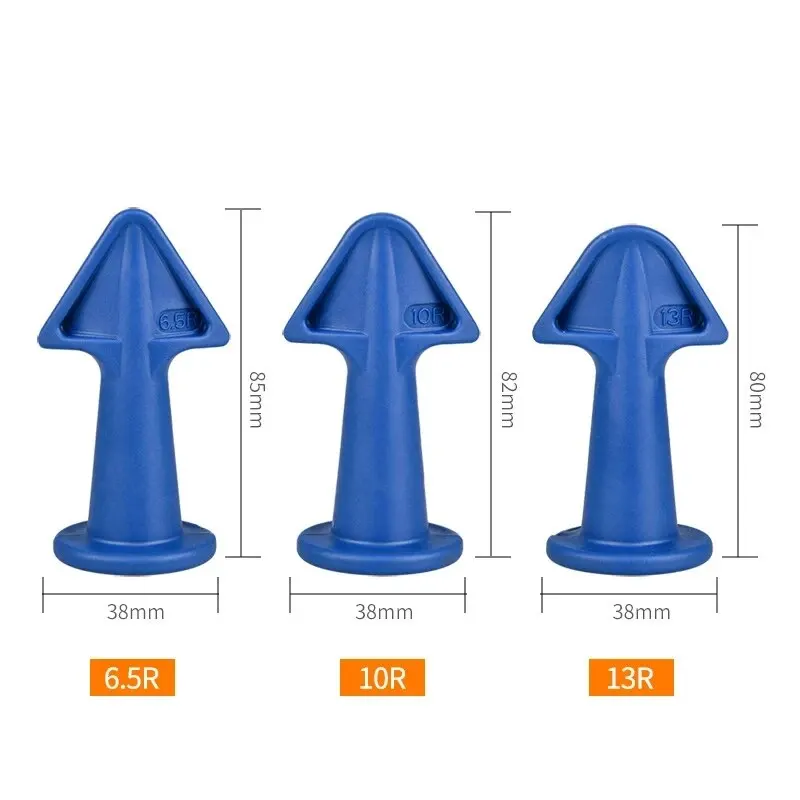 Conjunto de raspador de cola de ponta de silicone de plástico de 3 raspador multiângulo remove resíduos de juntas calafetagem doméstica para janelas, portas e cantos