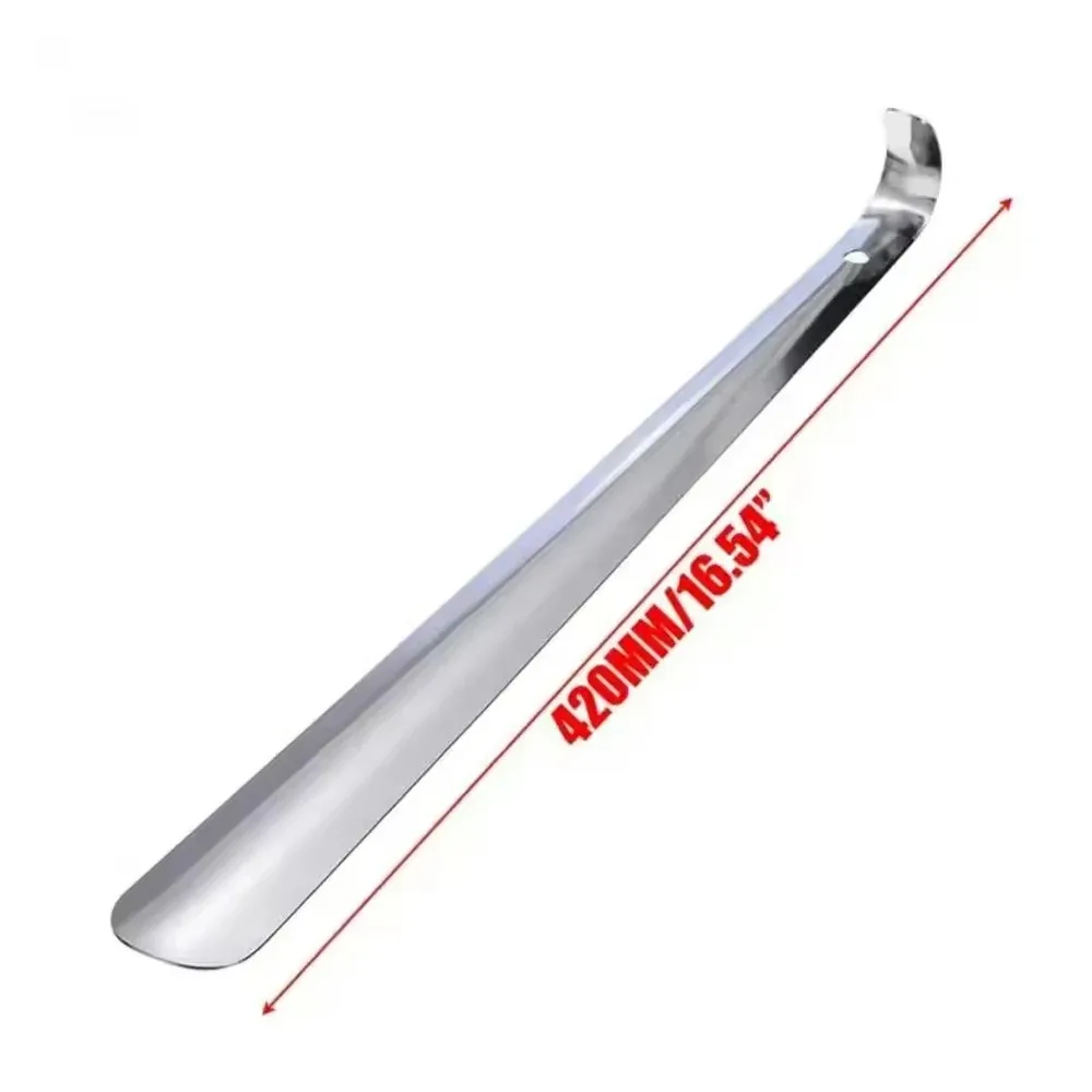 Portable Home Supply Stainless Steel Shoes Lifter Spoon Durable Tool Wearing Long Handle Pull Professional Shoehorn
