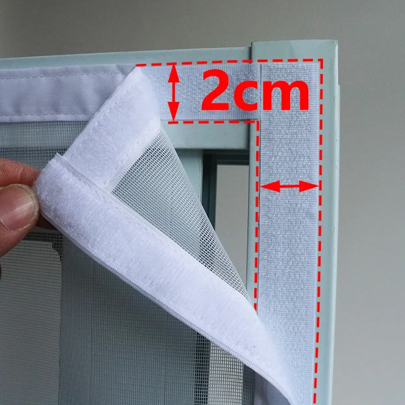Mosquiteras para ventanas, pantallas antimosquitos para ventanas, malla antiinsectos, tul de aire, mosquitos y moscas invisibles de fibra de vidrio blanca