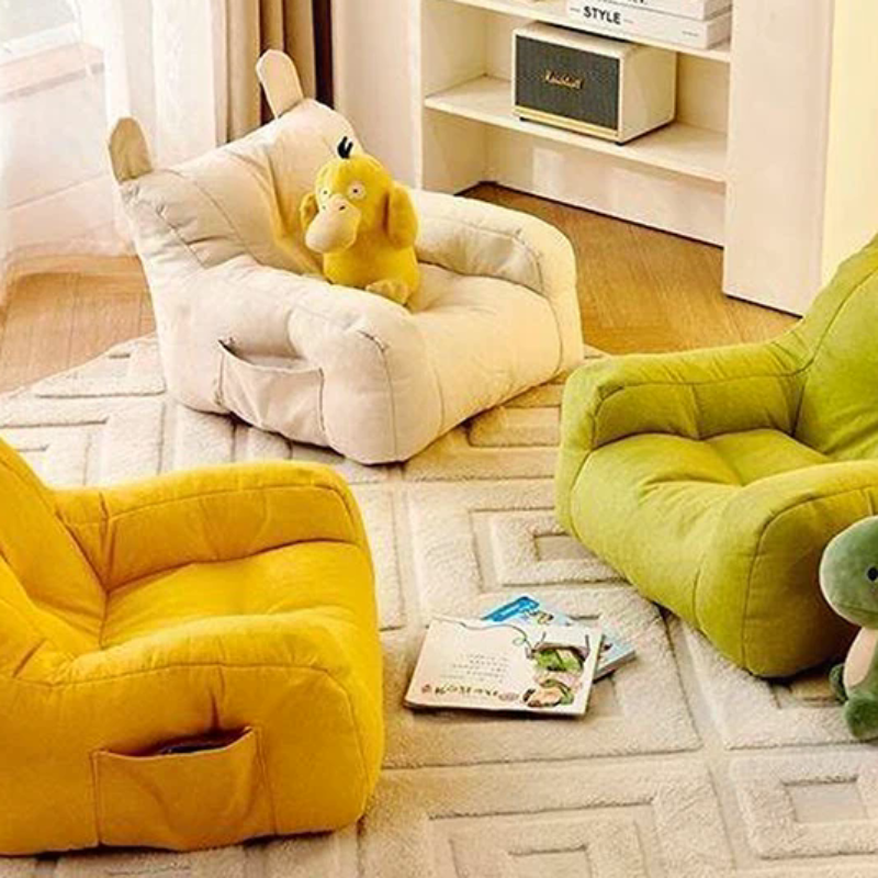 Soft Small Sofa Chair Comfortable Ergonomic Living Room Lazy Sofa With Storage Bag Children's Bear Sofa Chair For Boys And Girls
