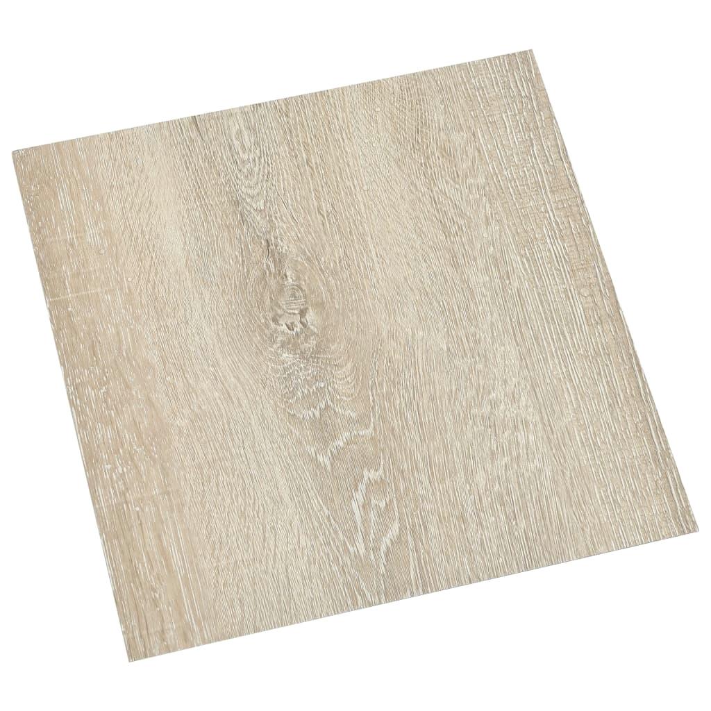 55 PCS Self-Adhesive PVC Flooring Planks - 5.11 m² Beige Vinyl for Easy Home Renovation