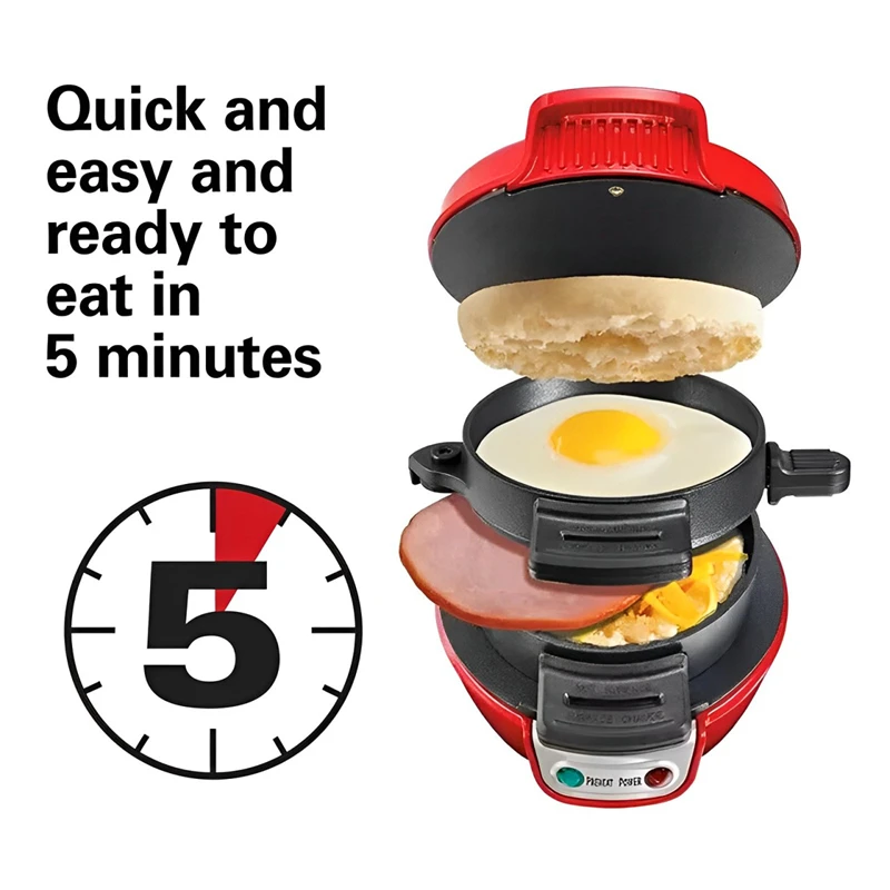 220V 110V มัลติฟังก์ชั่เบอร์เกอร์เครื่องมินิอาหารเช้ามัฟฟิน Maker ในครัวเรือน Non Stick แผ่นไฟฟ้า Burger Maker เครื่อง