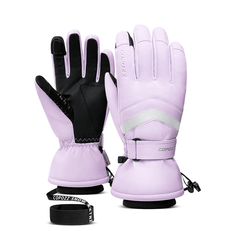COPOZZ Winter-Skihandschuhe, Hipora-Membran, 3M Thinsulate, Snowboard-Handschuhe, thermische warme Touchscreen-Skihandschuhe für Herren und Damen