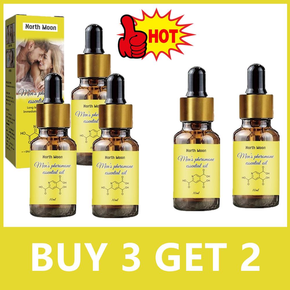 Óleo essencial de feromona masculino, duradouro, natural, refrescante para o corpo, fragrância, atrai as mulheres em fragrâncias, novo, 5X, 10ml
