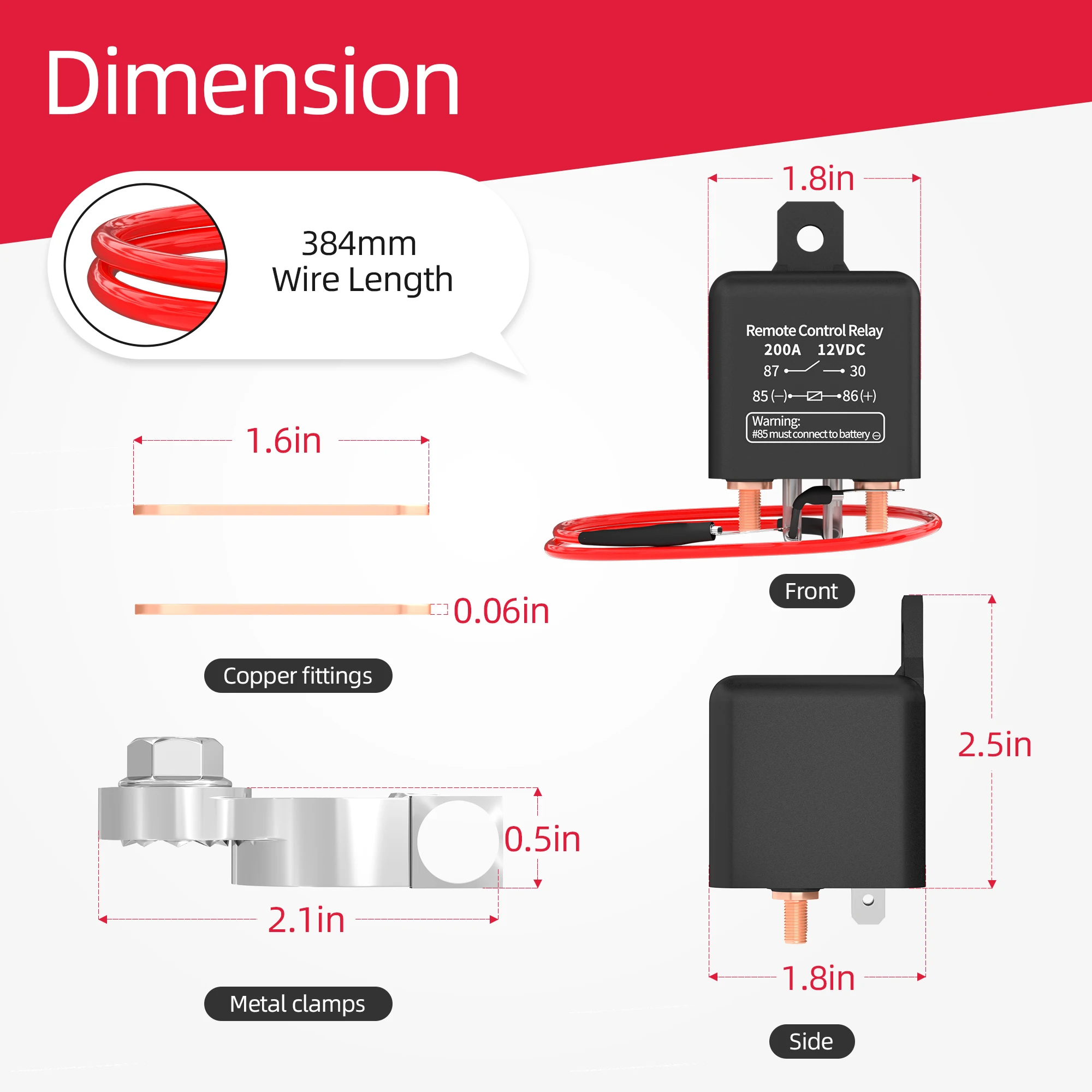 DaierTek relé de interruptor de batería 12V Control remoto desconexión de batería interruptor aislador de corte antirrobo con interruptor de control remoto