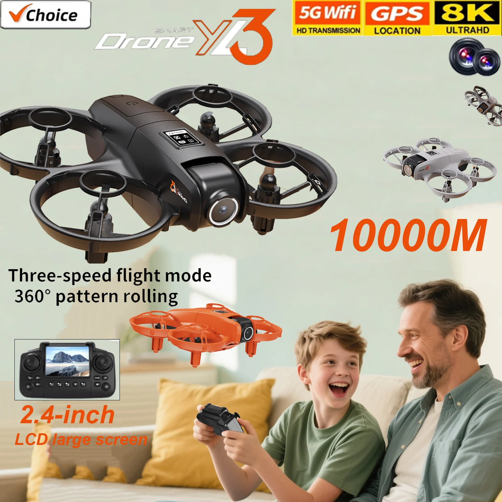 Yl3 rc drone 2.4g 5g gps profissional 8k hd fotografia aérea aeronaves de controle remoto hd câmera dupla quadcopter meninos brinquedos presentes