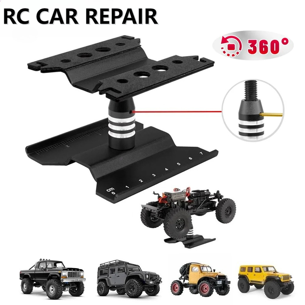 Rc Auto Reparatie Stand Workstation Rc Werk Stand Voor Axiale Scx24 Fcx24 Traxxas Trx4m 1/16 1/18 1/24 Schaal Rc Truck Crawler Buggy