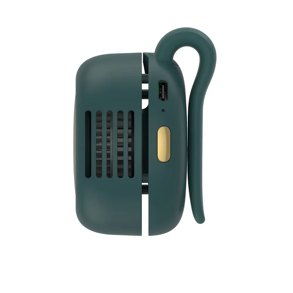 Draagbare ventilator Mini draagbare oplaadbare bladloze elektrische ventilator Clip heupventilator Geschikt voor buitenventilatie Desktop kleine ventilator