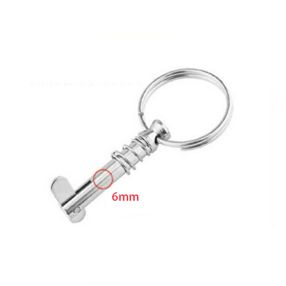 4PCS 316 Stainless Steel 6mm Quick Release Pin Boat Bimini Top Deck Hinge Jaw Slide Marine Hardware