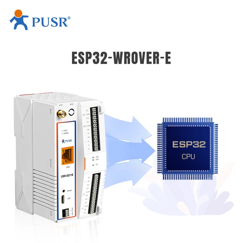 PUSR Industrial Ardunio Development IoT Gateway unterstützt sekundäre Ardunio C-Sprache ESP32-Chipsatz USR-EG118