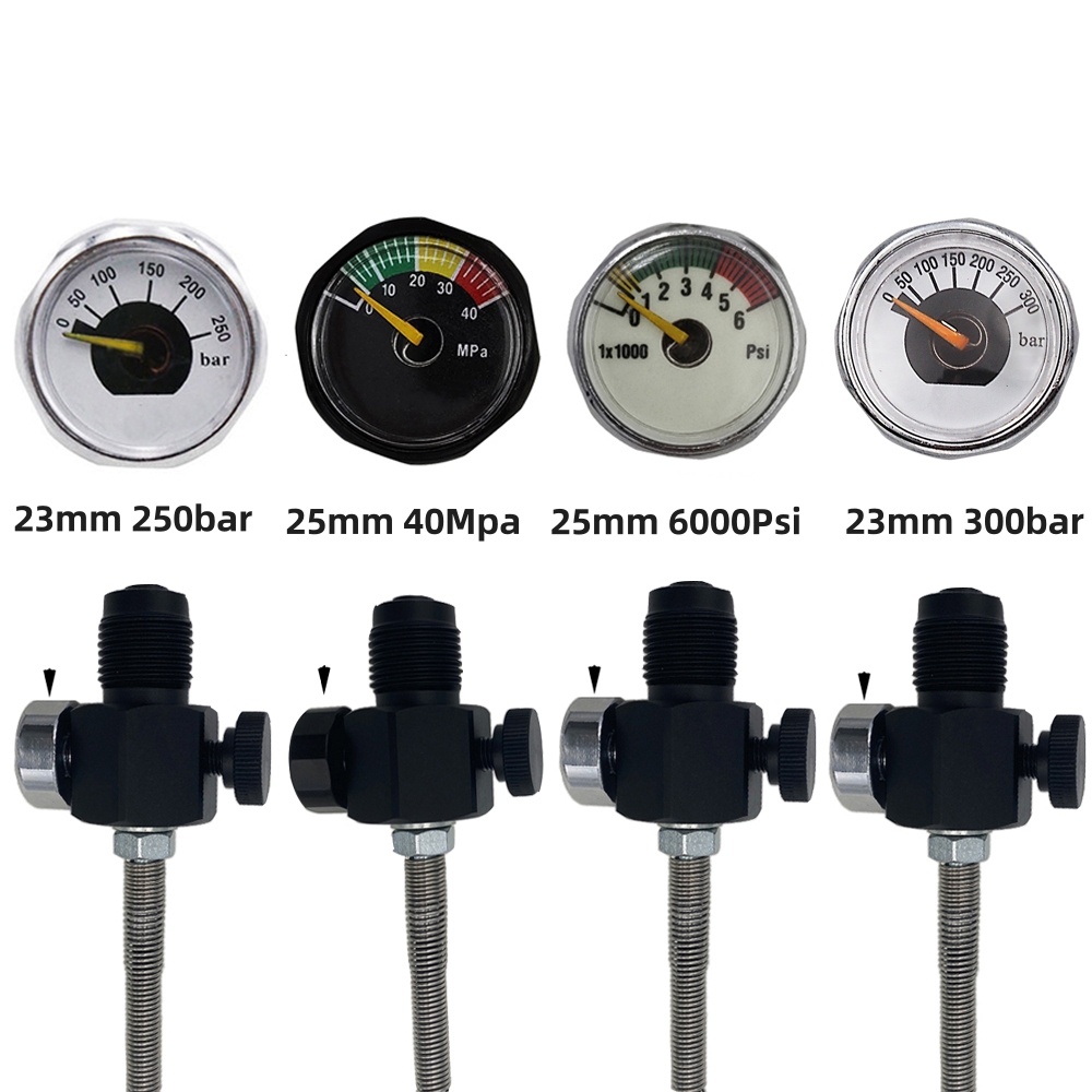 큰 탱크와 작은 병 다이빙용 충전 어댑터, G5/8 인치 DIN 232/300 바 충전 스테이션, 250Bar,40Mpa,6Kpsi, 에어소프트 액세서리