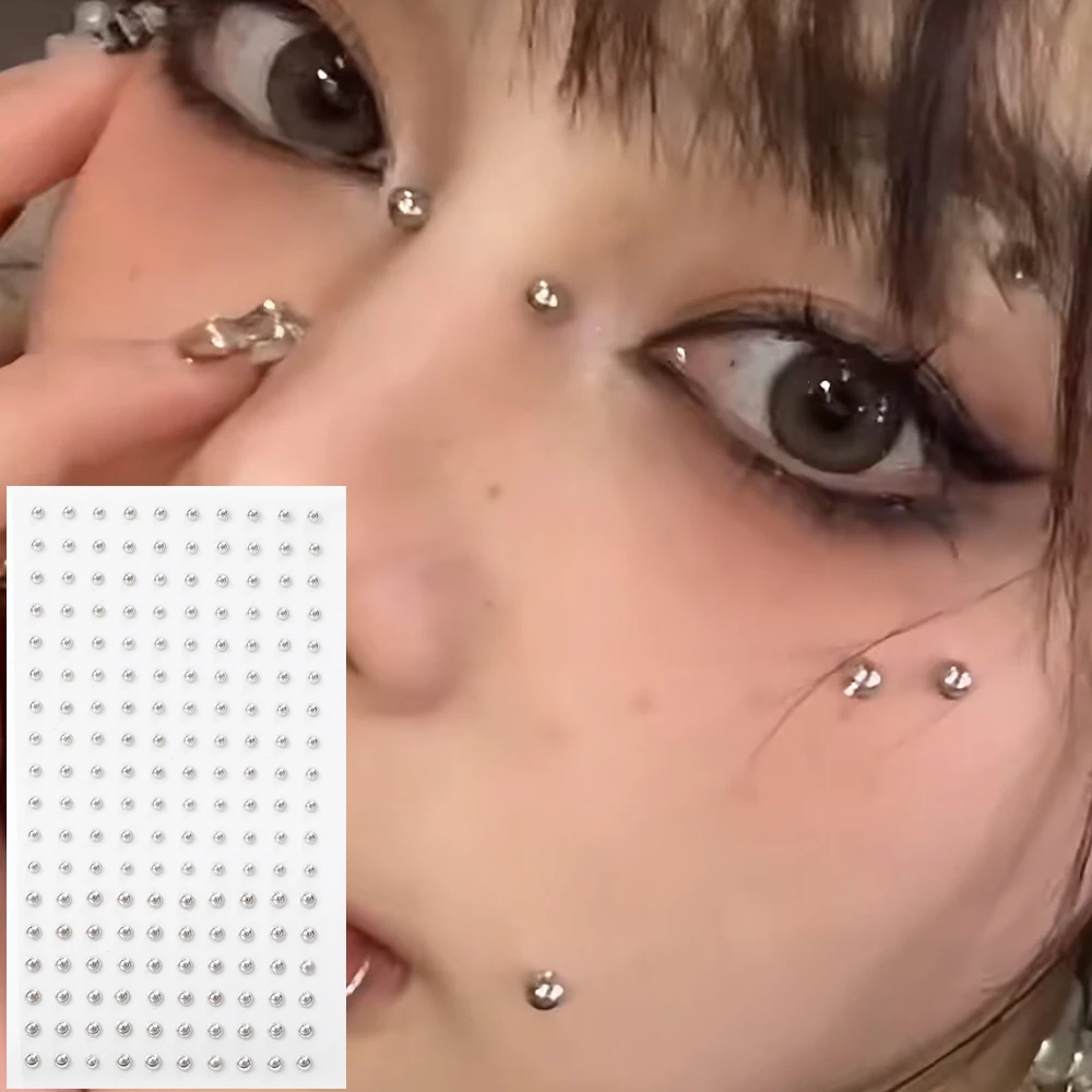180 PC pegatina para uñas de labios sin perforación autoadhesiva impermeable reutilizable labio falso uñas ceja nariz anillo cuerpo ombligo joyería