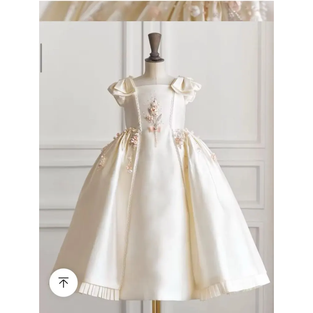 Robes à fleurs personnalisées pour bébé fille, jolie robe de bal pour fête d'anniversaire pour enfants, jak dleя дев®чки 2025