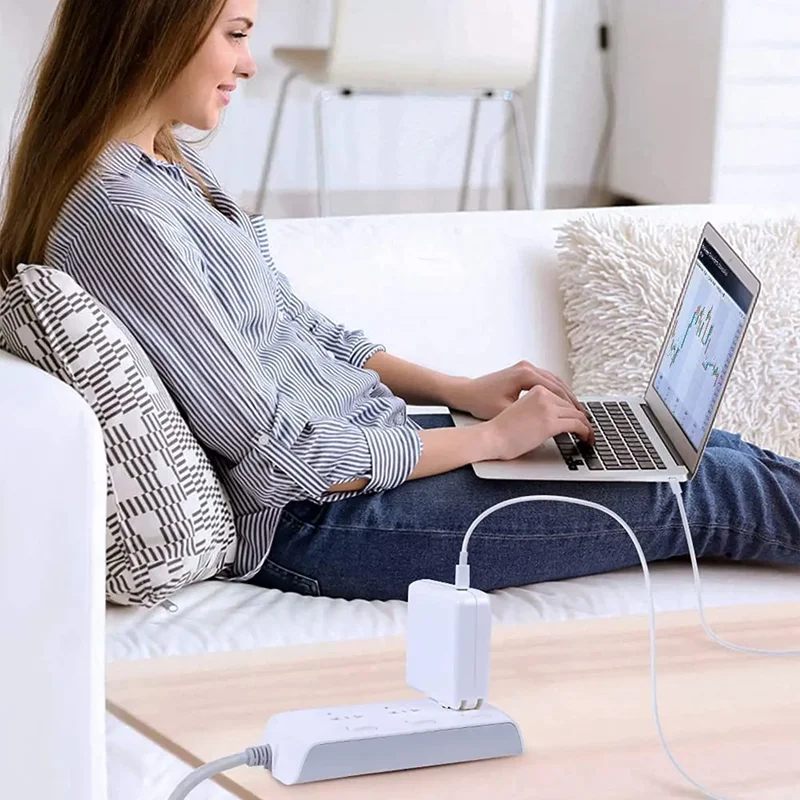 118W 61W 87W 96W USB-C adaptador de corriente para ordenador portátil tipo C PD cargador para Macbook 13 15 pulgadas A1706 A1707 A1708 A1534 A1719 A214 iPad Pro