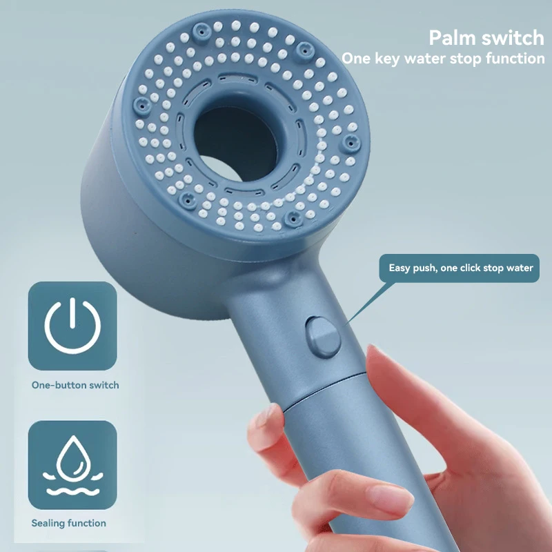 Cabezal de ducha Xiaomi, 5 modos, ahorro de agua, cabezal de ducha ajustable de alta presión, pulverizador de mano, accesorios de baño colgantes 
