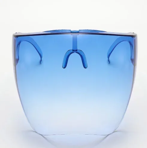 แว่นตากันแดดแบบเต็มหน้าหน้ากากผู้หญิงผู้ชายป้องกัน Faceshield แว่นตาแว่นตาครอบคลุมเลนส์ทรงกลม Anti-สเปรย์แว่นตากันแดดขี่จักรยาน