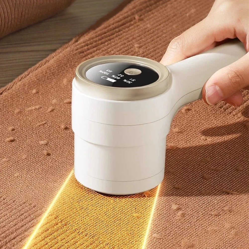 Lint Remover สําหรับเสื้อผ้าไฟฟ้า Fuzz Pellet Remover จอแสดงผล LED ชาร์จสําหรับเสื้อผ้าแบบพกพาเครื่องโกนหนวดผ้า Fluff Remover