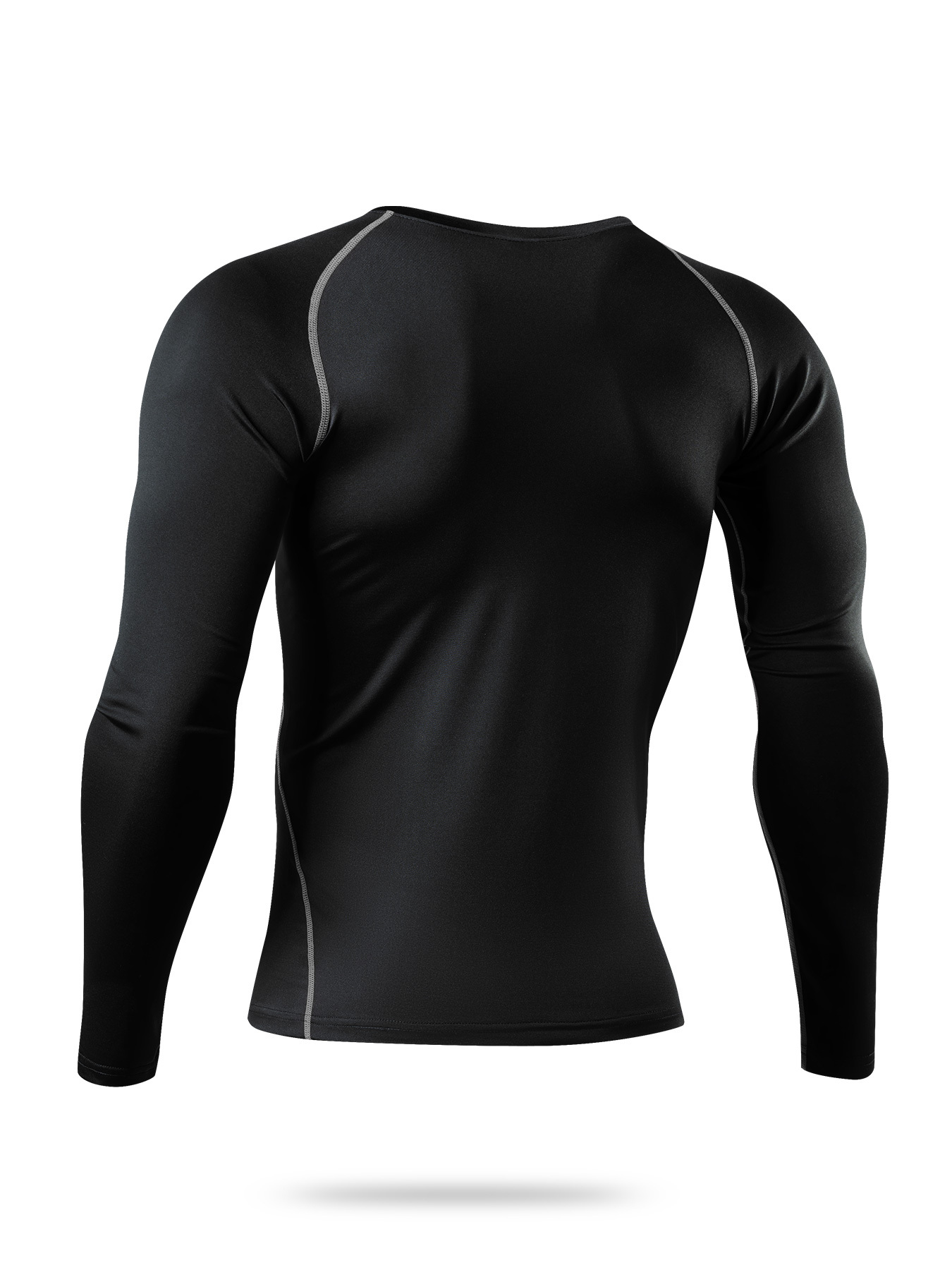 Odzież fitness Męska obcisła bluza z okrągłym dekoltem i długim rękawem Trener fitness Bluza męska do joggingu Bluza Topy
