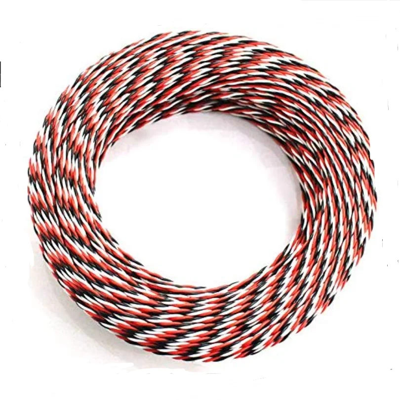 5M 16 Chân 22AWG 26awg 30/60 Core 3 Cách Xoắn Servo Nối Dài JR Futaba Xoắn Dây Dẫn Dành Cho RC Máy Bay Phụ Kiện