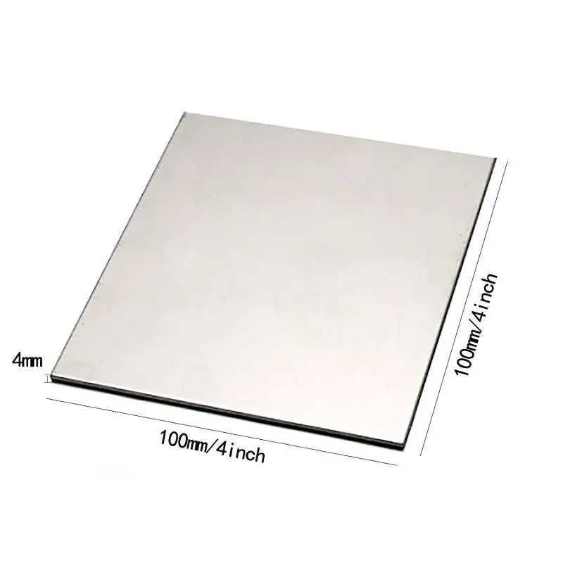 1pcs Titanium Sheet Titanium Titan Ti Alloy GR2 Titanium Foil Sheet   0.1mm- 7mm Ti Titanium Plate Sheet  100X100/100x500mm