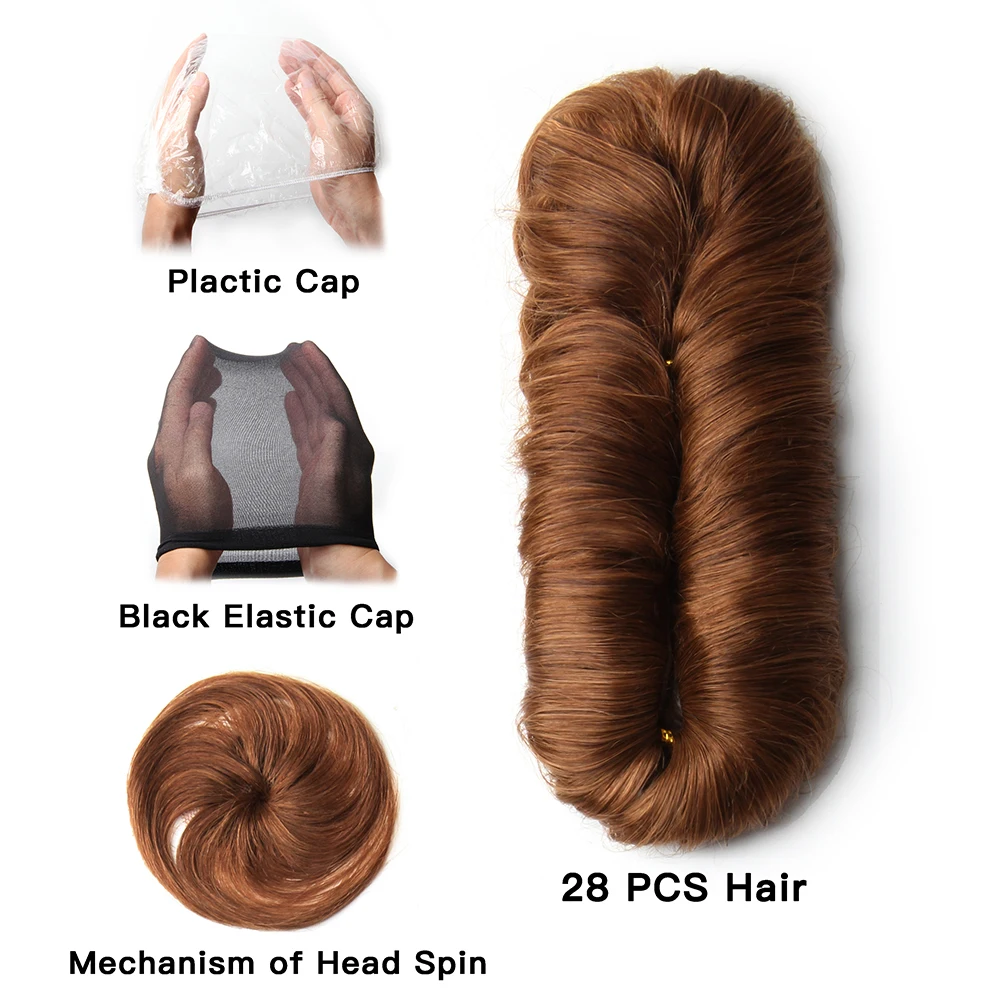 Cabelo humano curto brasileiro tecer pacotes com fecho ombre cabelo encaracolado com fechamento central circular t1b 30 99j extensões