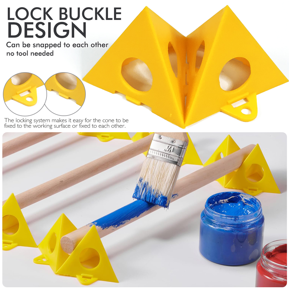 2025 10 peças suportes de pirâmide de pintores, suportes de porta para pintura, suporte de pintura de porta, pirâmides de pintura, suporte de lona para derramamento de pintura