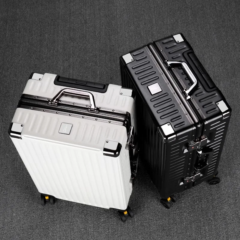 Maleta de equipaje rodante con marco de aluminio, Maleta de viaje equipaje impermeable, Maleta de mano, bolsa de viaje con contraseña Unisex
