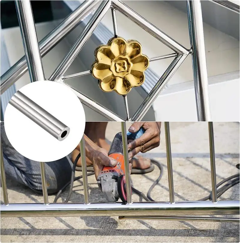 1-10pcs สแตนเลสหลอด 304 สแตนเลสสตีลหลอด Capillary 250/500 มม.ความยาว 1 มม./1.5 มม./2 มม./3 มม./4 มม./5 มม./6 มม./8 มม./10 มม./12 มม.