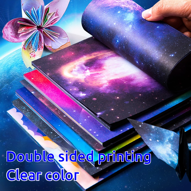 50pcs Creative Square Star Sky Constellations Origami Paper Kid DIY Handmade Double-sided Coloring Fold Craft Paper Art Gift