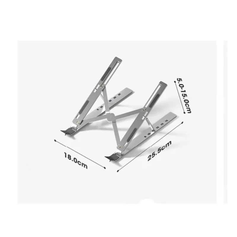 Supporto portatile in alluminio per laptop Base pieghevole per laptop Supporto per notebook Staffa per computer per accessori per supporto MacBook Air Pro