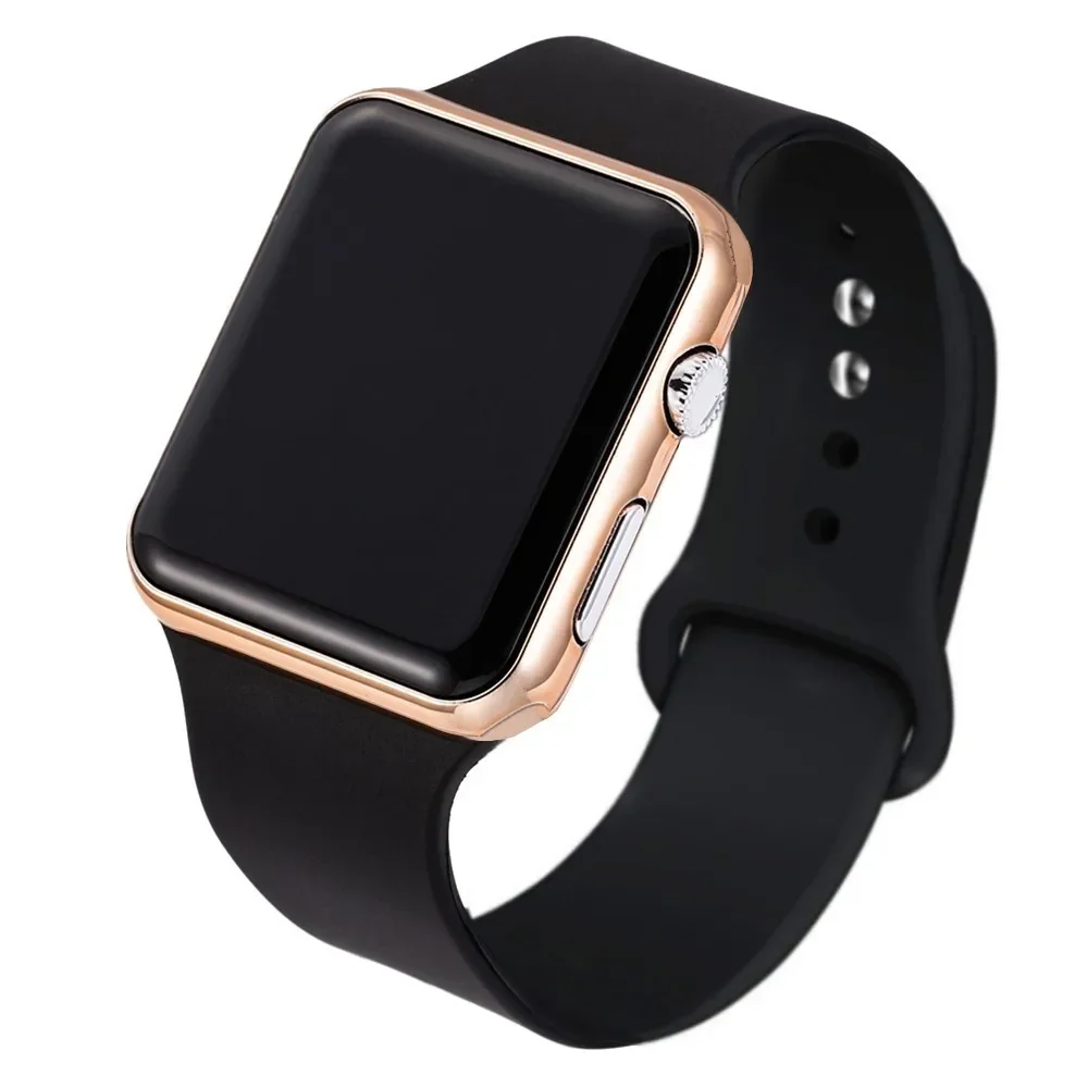 Orologi digitali di moda per uomo Donna Orologi da polso sportivi quadrati semplici a LED Cinturino in silicone Orologio elettronico casual Reloj Hombre