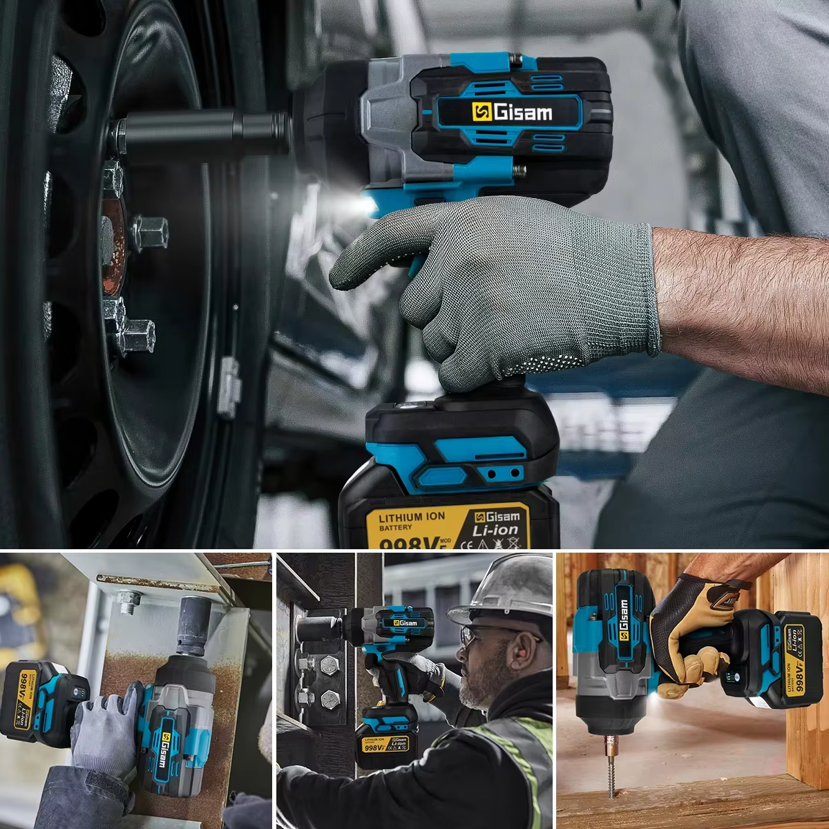 Gami 2800N.M Torque Brushless Elettrico Avvitatore a percussione 1/2 pollici Cacciavite Cordless Chiave Strumento di Potere Per Makita 18V Batteria Spille