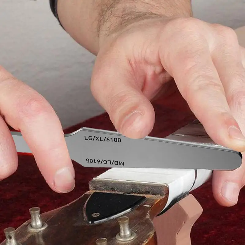 Lima de traste de guitarra, lima de traste para moler, lima de coronación, herramienta Luthier, herramienta de nivelación de traste de doble cara, herramientas de traste de guitarra