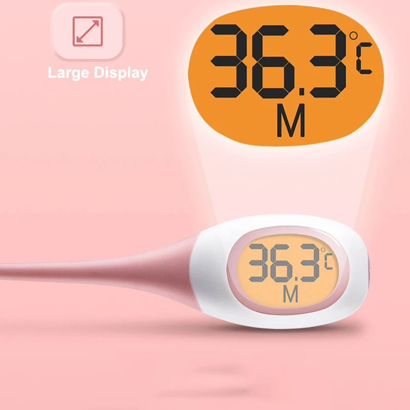 8 วินาที Backlit Fever เครื่องวัดอุณหภูมิทางการแพทย์ในครัวเรือนดิจิตอล LCD ทางการแพทย์ Fast วัดเด็กทารกเด็กผู้ใหญ่ Body Soft