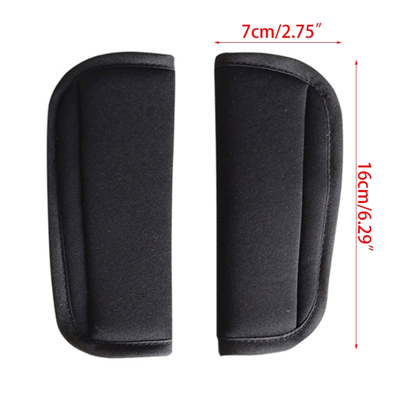 Pram assento do carro cinta capa de carrinho de bebê alça de ombro almofadas capa 2 pacote cinto de assento almofada pescoço protetores para pushchair