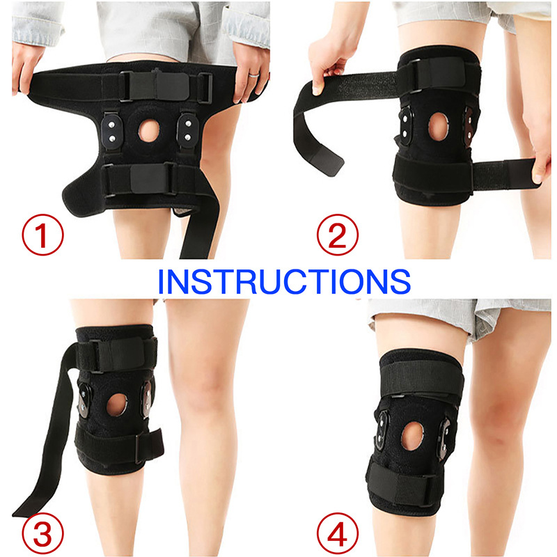 Spring Support Running Knee Pads Basketball Hiking Compression Shock Absorption Breathable Meniscus Wrap Brace Knee Protector