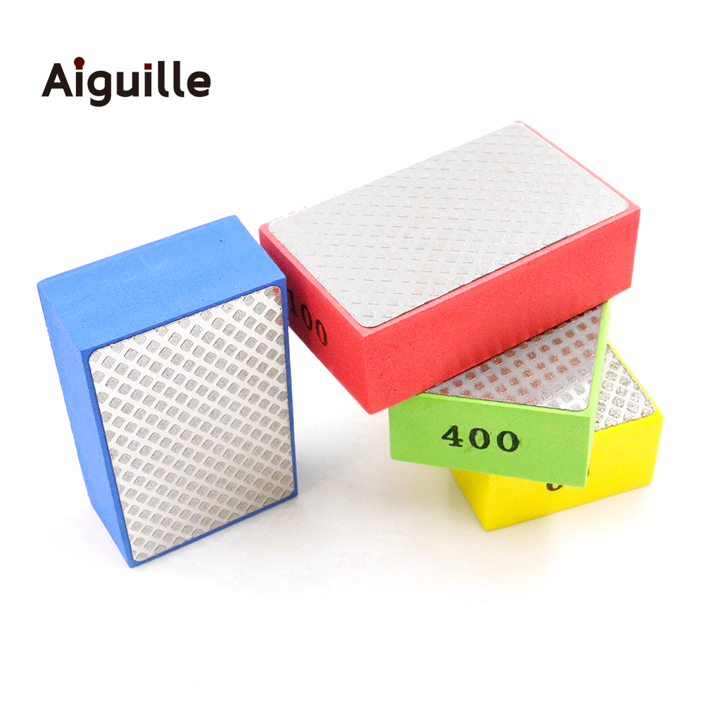 Diamond Hand Wipes Stone File Hand Piece Grinding Pad  93x57mm 60# 100# 200# 400# Stone Ceramic Tile Polishing