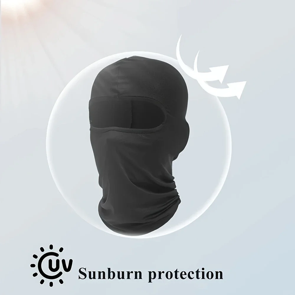 Cycling Balaclava Sports Men Cap Face Mask Military Army Ice Silk Motorcycle Bandana Summer Bicycle UV Protection Women Lycra