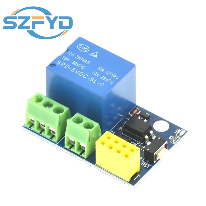 Módulo de relé WiFi ESP8266 ESP-01S 5V - Interruptor de controle remoto para casa inteligente - Compatível com Arduino e APP